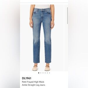DL 1961 Patty frayed high waist ankle straight jeans (driggs vintage)